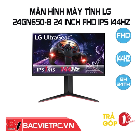 Màn hình máy tính LG 24GN650-B 24 inch FHD IPS 144Hz