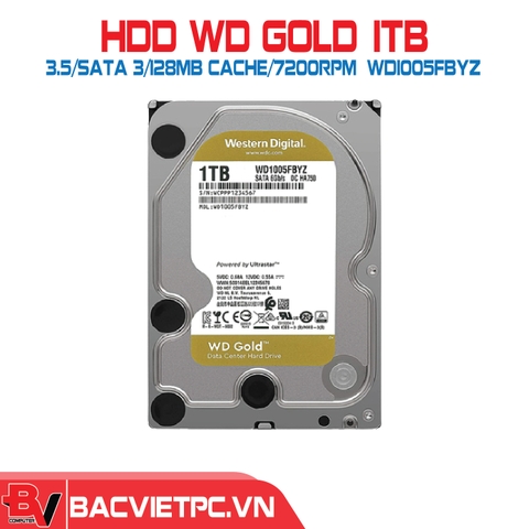 Ổ cứng Western Digital Gold 1TB SATA 3 128MB Cache 7200RPM
