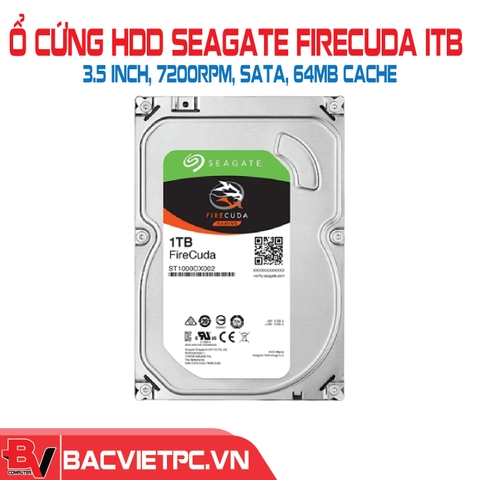 Ổ cứng HDD Seagate FireCuda 1TB 3.5 inch, 7200RPM, SATA, 64MB Cache