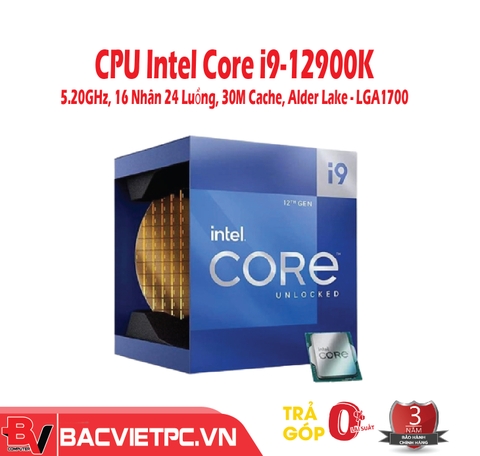 CPU Intel Core i9-12900K (30M Cache, up to 5.20 GHz, 16C24T, Socket 1700