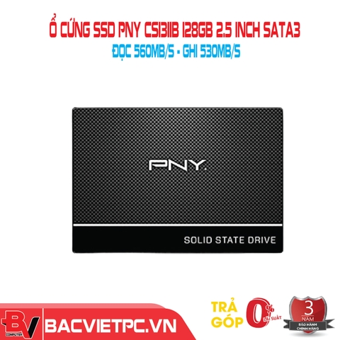 Ổ cứng SSD PNY CS1311b 128GB 2.5 inch SATA3 (Đọc 560MB/s - Ghi 530MB/s)