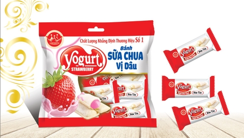 Bánh Sữa Chua vị Dâu 240g