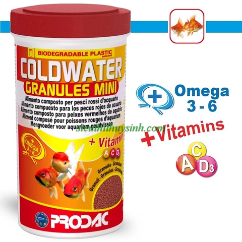 Prodac Coldwater Granules Mini - Dành cho cá vàng