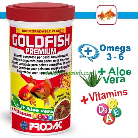 Prodac Goldfish Premium - Dạng lá cho cá vàng