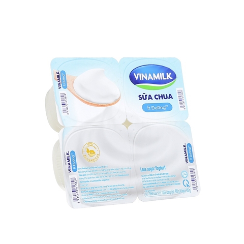 Sữa chua ít đường-Vinamilk (100g*4hộp),