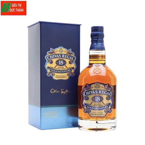 Rượu Chivas Regal 18 Year Gold Signature, hộp thường (1000ml, 40%).