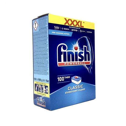 Viên rửa bát Finish Classic, hộp (100 viên).