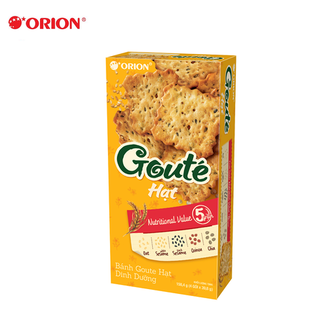 Bánh Goute, hạt dinh dưỡng-Orion, hộp (158.4g).