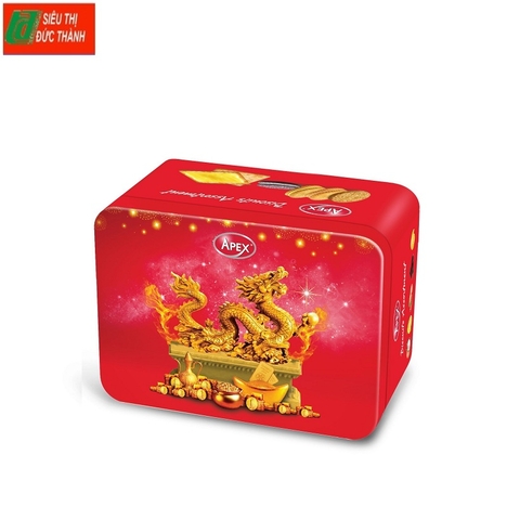 Bánh quy hỗn hợp Apex-Indonesia, hộp thiếc chữ nhật (214g).