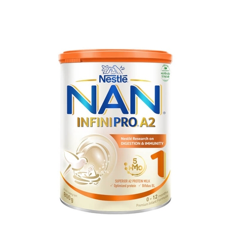 Sữa Nan InfiniPro A2, số 1 (0-12 tháng tuổi)-Thụy Sĩ, hộp (800g).