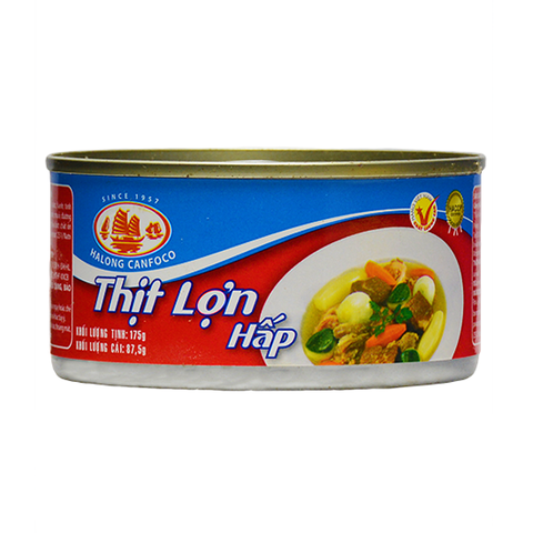 Thịt lợn hấp-Hạ Long Canfoco, hộp (175g),