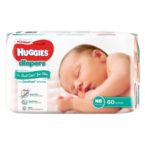 Tã dán siêu cao cấp Huggies Platium NB60