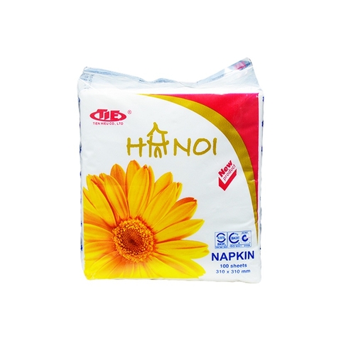 Giấy ăn Hà Nội (310*310mm/100tờ, 2 lớp),