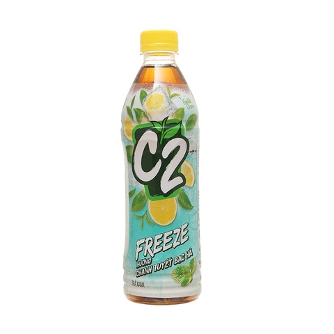 Nước ngọt C2, hương chanh tuyết bạc hà (455ml),