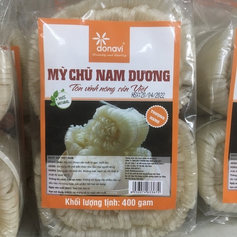 Mì chũ Nam Dương sợi nhỏ-Donavi, túi (400g).