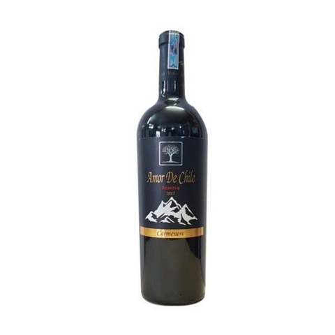 Rượu vang Amor De Chile Reserva carmenere-Chile, chai (750ml, 14%).