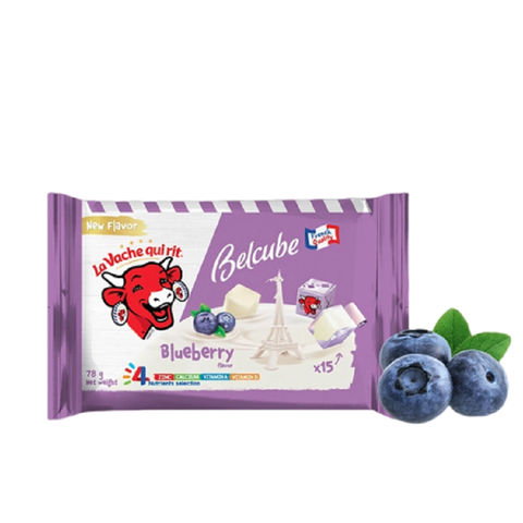 Phô mai Belcube, hương việt quất (78g, 15 miếng),