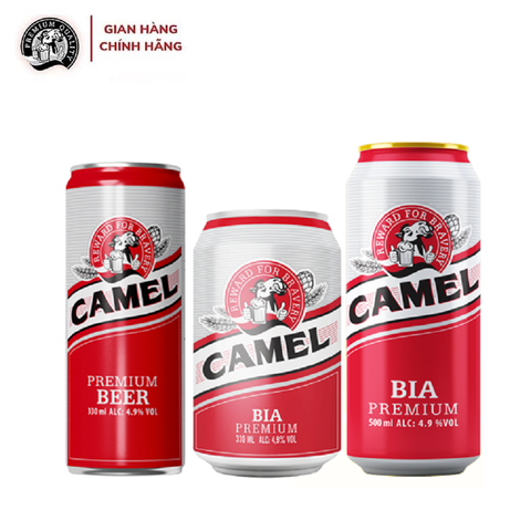 Bia Camel Premium (đỏ), lon cao (330ml*4.9%),