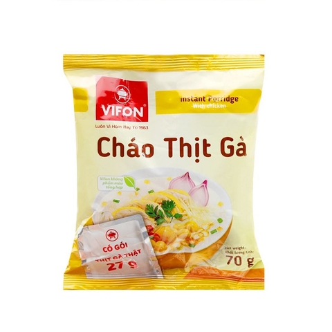 Cháo ăn liền thịt gà-Vifon, gói (70g),