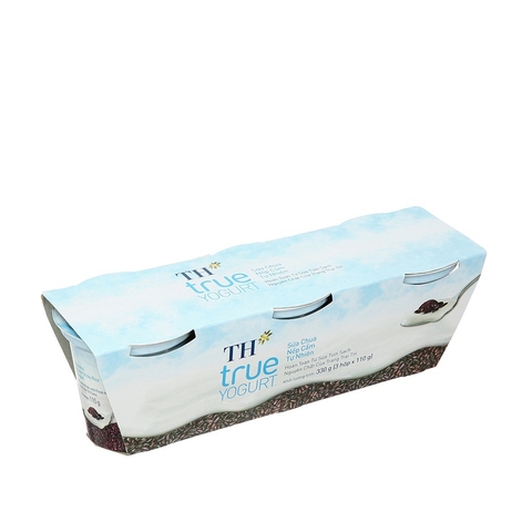 Sữa chua nếp cẩm TH, lốc (110g*3hộp),
