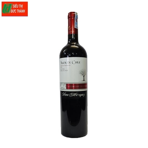 Rượu vang Amor De Chile cabernet sauvignon-Chile, chai (750ml, 13.5%).