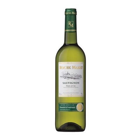 Rượu vang trắng Roche Mazet Sauvignon 2019-Pháp, chai (750ml, 12%),