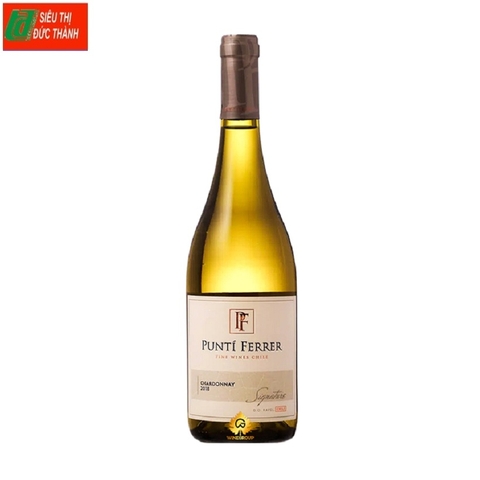 Rượu vang trắng Punti Ferrer Chardonnay-Chile, chai (750ml, 12.5%).