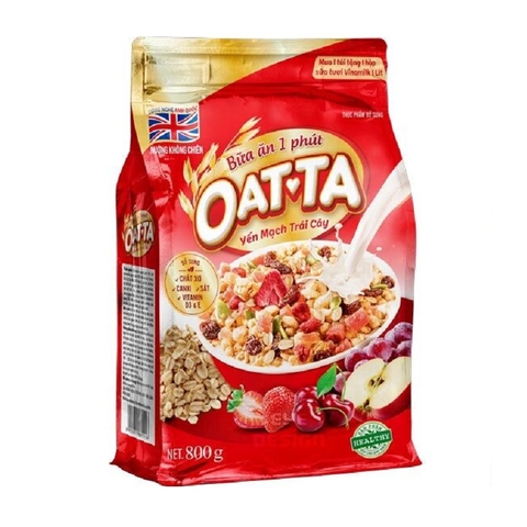 Yến mạch trái cây-Oatta, gói (800g).