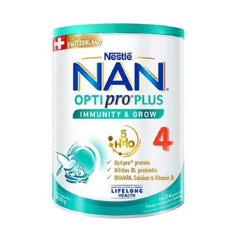 Sữa Nan Optipro Plus số 4-Singapore, 2-6 tuổi (850g).