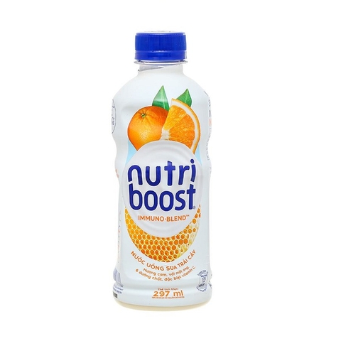 Nước uống sữa trái cây Nutri boost, vị cam (297ml),