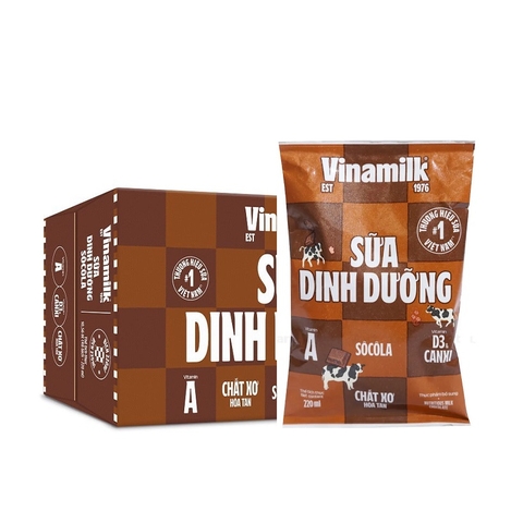 Sữa dinh dưỡng Socola-Vinamilk, thùng (48*220ml).