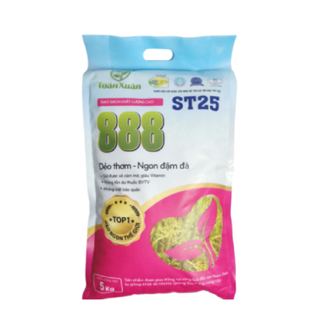 Gạo ST25-Toản Xuân 888, túi (5kg),