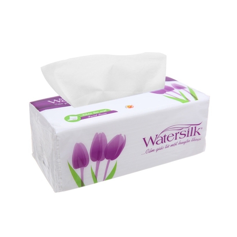 Giấy ăn Watersilk hoa Tulip (200*200mm/250tờ, 2lớp).