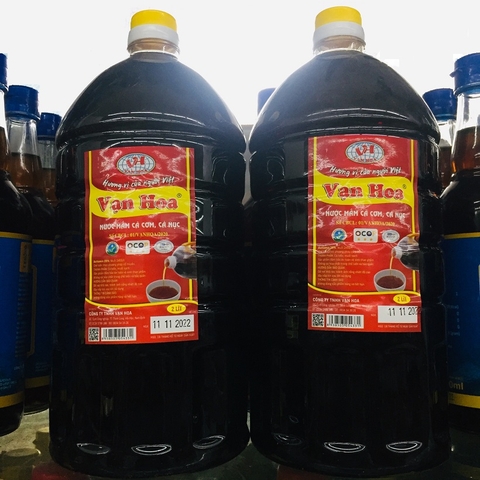 Nước mắm Vạn Hoa cá cơm cá nục, 25 độ đạm, can (2lít, 25N)