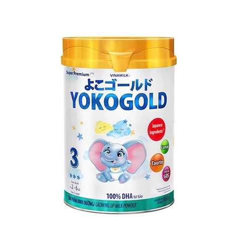 Sữa bột YoKo Gold số 3, 100% DHA từ tảo-Vinamilk, 2-6tuổi (850g).