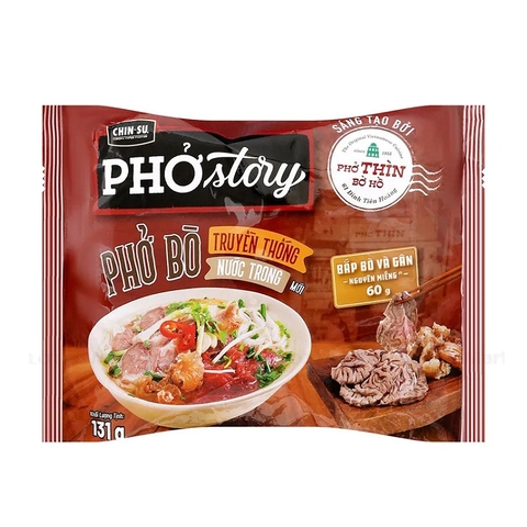 Phở bò Story, bắp và gân bò-Chinsu, gói (131g),