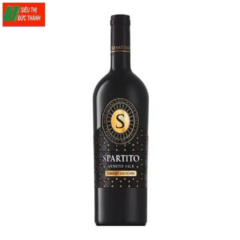 Rượu vang đỏ Spartito Cabernet Sauvignon-Italia, chai (750ml, 14%).