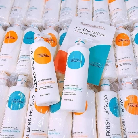 Cặp Dầu gội + Xả Olexrs Argan Oil 500ml