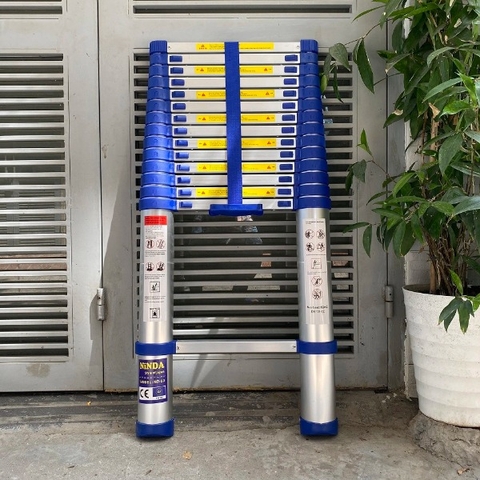 Thang nhôm rút gọn NiNDA NK-50 đai xanh cao 5m