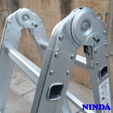 Thang nhôm NiNDA ND-205 gấp chữ A 1m5, duỗi thẳng 3m