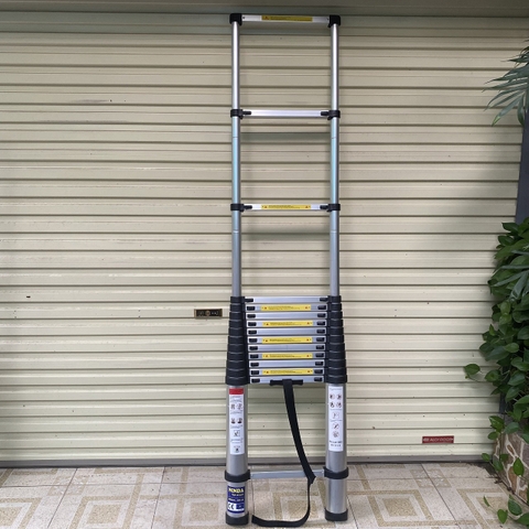 Thang nhôm rút gọn NiNDA ND-54 đai đen cao 5m4
