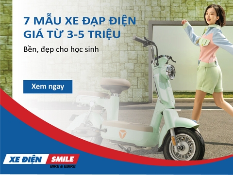 7 mẫu xe đạp điện giá từ 3 đến 5 triệu bền đẹp, cho học sinh