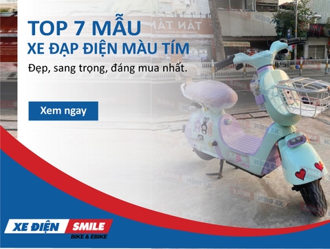 TOP 7 mẫu xe đạp điện màu tím đẹp, sang trọng đáng mua nhất