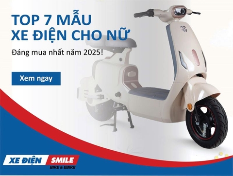 TOP 7 mẫu xe đạp điện nữ đẹp và cá tính nhất 2025