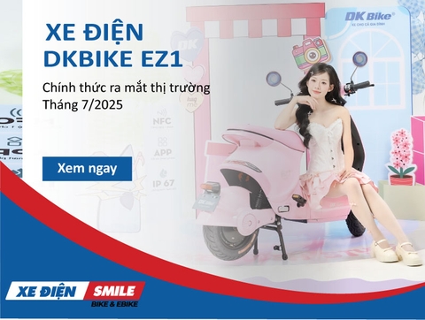 DKBike EZ1 chính thức ra mắt thị trường tháng 7/2025 – Biểu tượng xe điện dành cho Gen Z