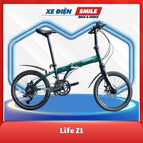 Xe Đạp Gấp Life Z1 màu xám