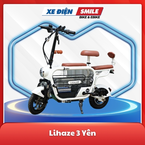 Xe điện Lihaze model 2023 màu trắng