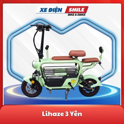 Xe điện Lihaze model 2023 màu xanh matcha