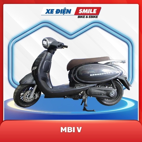 Xe Máy Điện MBI V màu xám