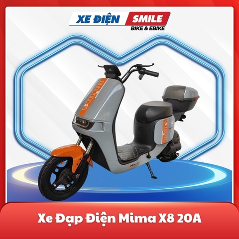 Xe đạp điện mima X8 màu xám cam